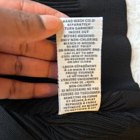 Jason Wu Black Long Sleeve V-Neck Button Front Ribbed Cardigan Size XS - Picture 13 of 13